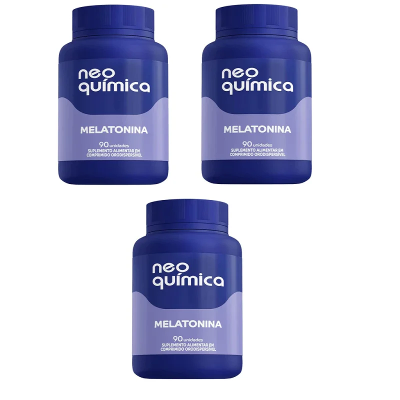 Kit 3 Melatonina Sabor Maracujá 90 Comprimidos - Neo Quimica (cópia) (cópia) - Imagem 2