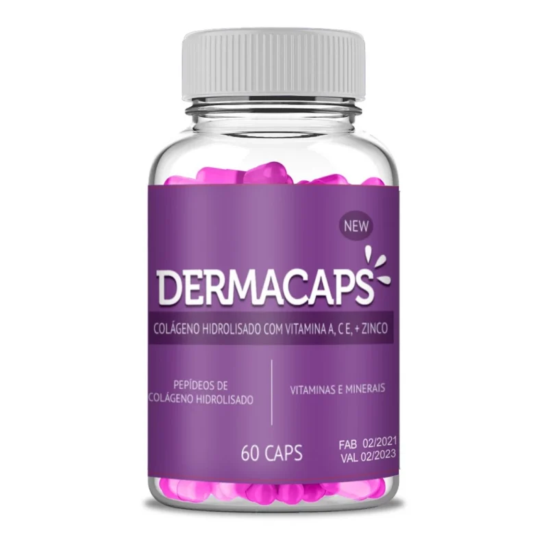 Dermacaps Colágeno Tipo 1 Hidrolisado + Colágeno Verisol - Envio Imediato