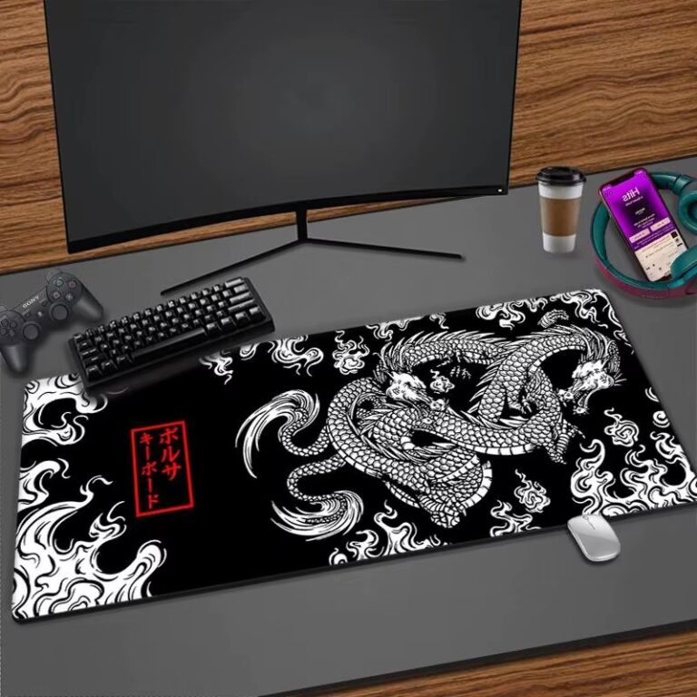 Mousepad Tapete de Mouse para Jogos de Dragão Japonês