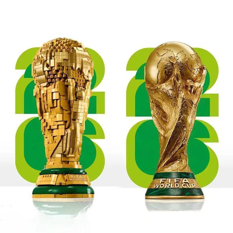 2 000 Pcs Lego Blocos - 2.000 PCS Lego Blocos de Construção Copa do Mundo Hercules Cup Liga de Futebol Troféu Fãs…
