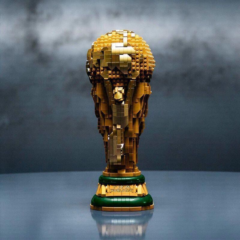 2 000 Pcs Lego Blocos - 2.000 PCS Lego Blocos de Construção Copa do Mundo Hercules Cup Liga de Futebol Troféu Fãs…