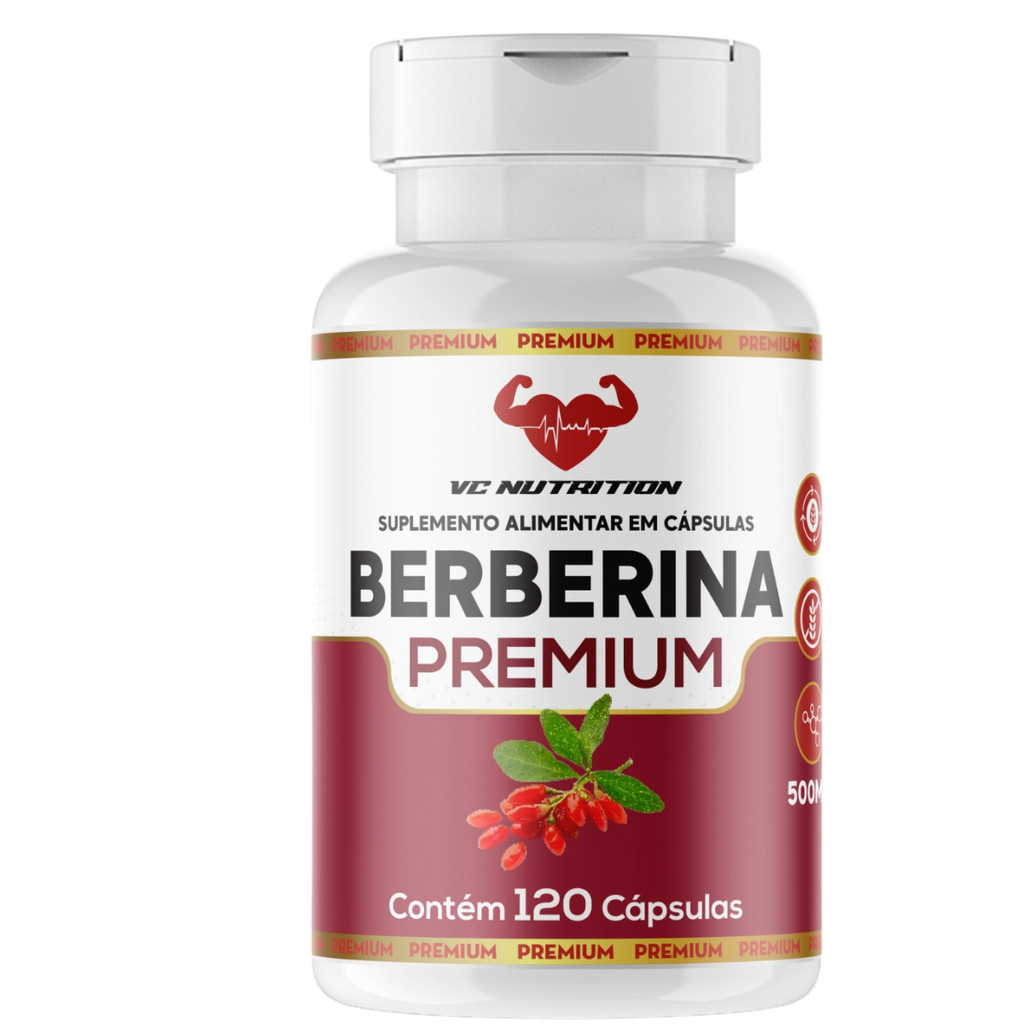 Berberina Natural Pura 120 Cps - Berberina natural - Pura - original - 120 cps 500mg