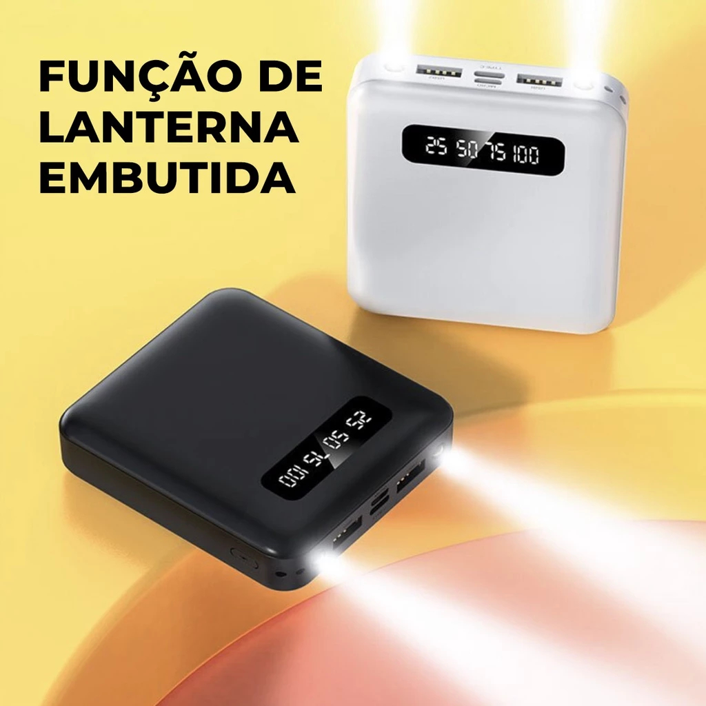 Carregador Power Bank Celular 20000Mah - Carregador Power Bank Portátil de celular 20000mah Universal Saida 4 Cabos…