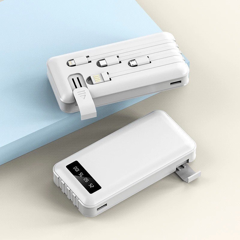 Carregador Power Bank Celular 20000Mah - Carregador Power Bank Portátil de celular 20000mah Universal Saida 4 Cabos…