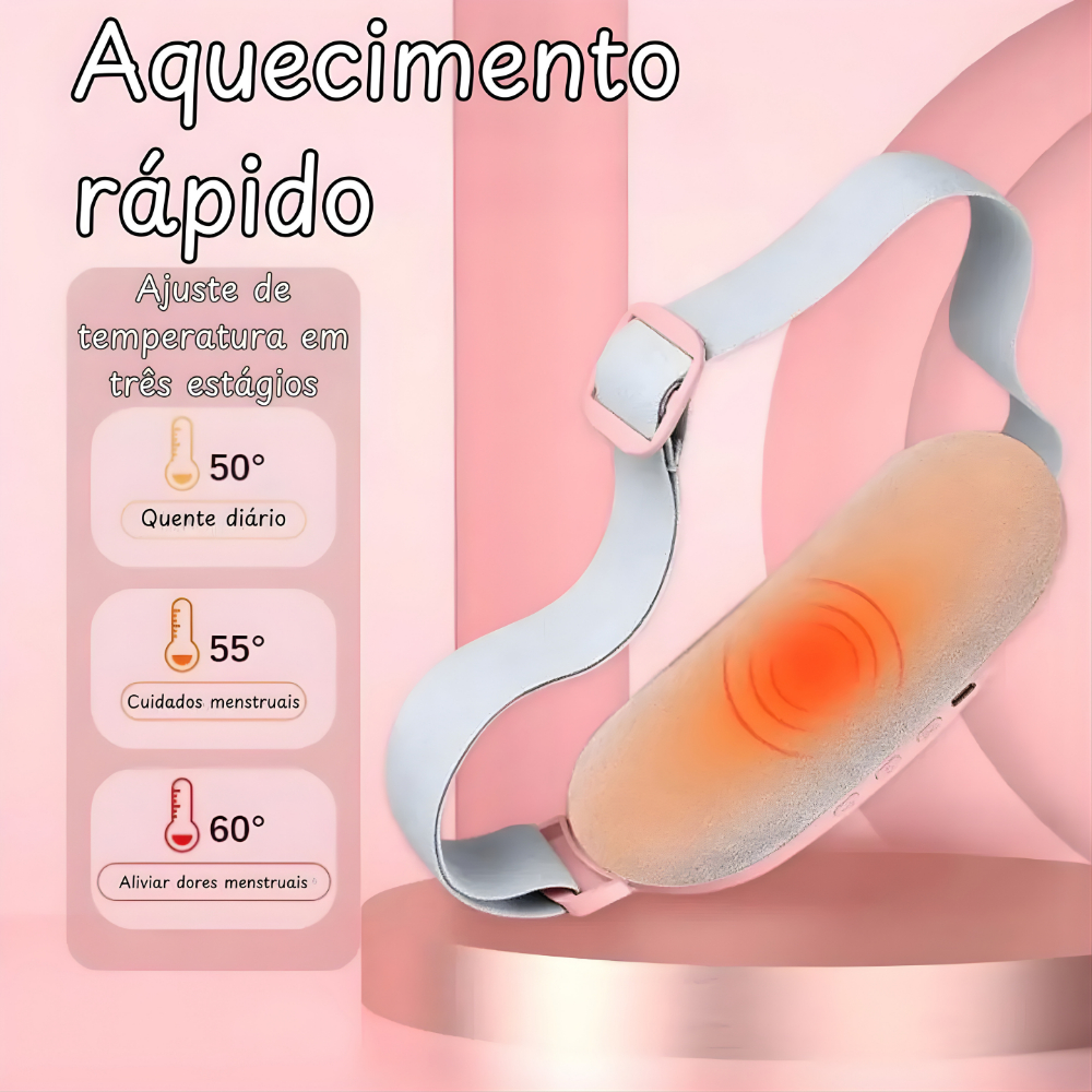 Cinta Compressa Termica Massageadora Abdominal - Cinta Compressa Térmica Massageadora Abdominal Para Cólica Menstrual…