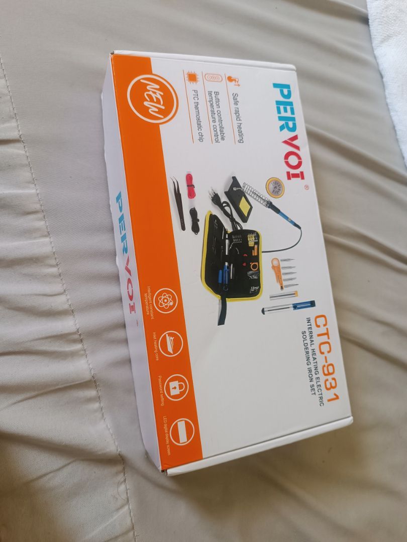 Estacao Solda Eletrico 15 Pecas - Kit Estação De Solda Elétrico Portátil Com 15 Peças 60w