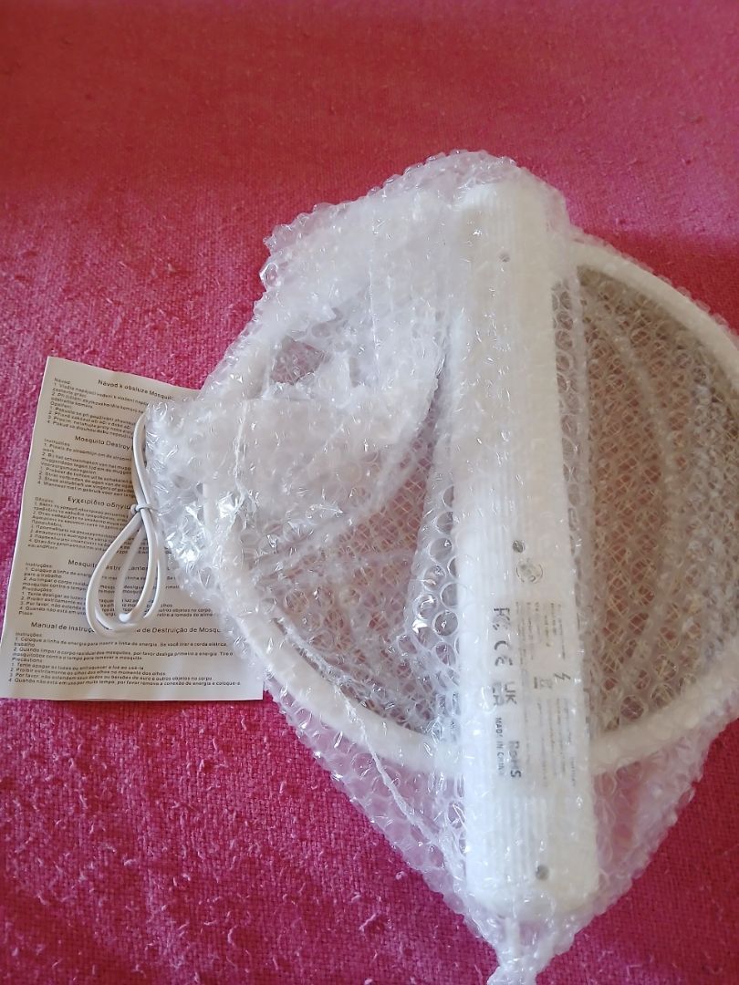Mata Mosquitos 2 1 Raquete - Mata Mosquitos 2 Em 1 Raquete Recarregável Com Lâmpada UV 3000V USB TOP