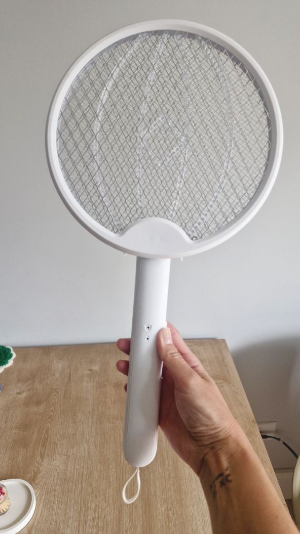 Mata Mosquitos 2 1 Raquete - Mata Mosquitos 2 Em 1 Raquete Recarregável Com Lâmpada UV 3000V USB TOP