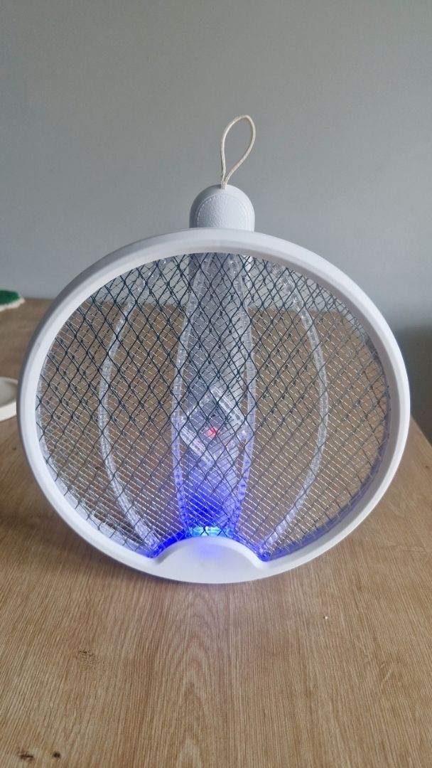Mata Mosquitos 2 1 Raquete - Mata Mosquitos 2 Em 1 Raquete Recarregável Com Lâmpada UV 3000V USB TOP