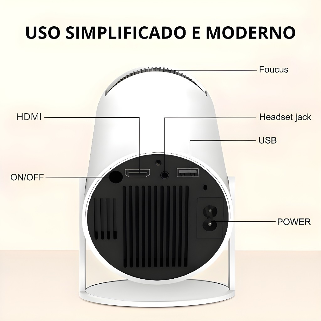 Projetor Hy300 Smart Android 11 - Projetor HY300 Original Portátil Smart Android 11 4K Ultra HD HDMI Wifi Bluetooth…