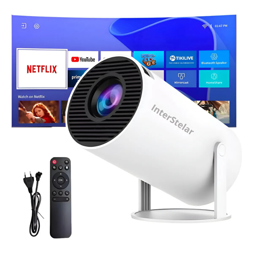 Projetor Hy300 Smart Android 11 - Projetor HY300 Original Portátil Smart Android 11 4K Ultra HD HDMI Wifi Bluetooth…