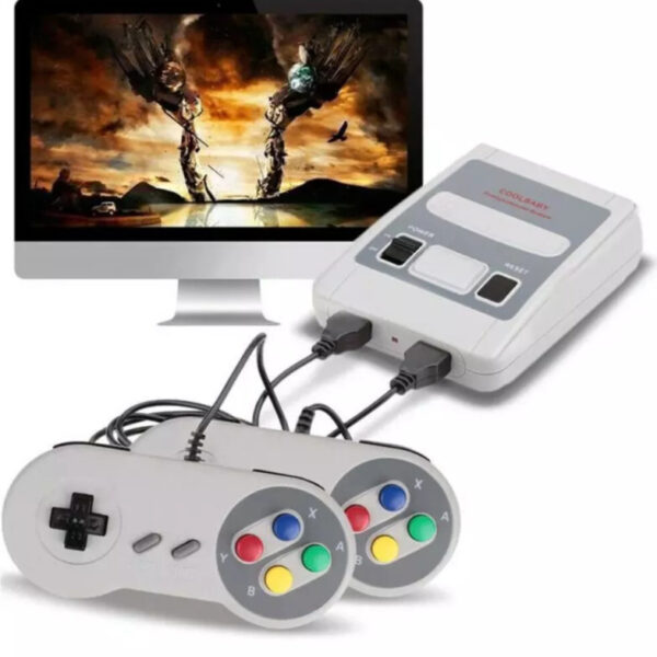 Video Game Classic Super Nintendo - Video Game Classic Super Nintendo Mini SNES Com 2 Controles 8 Bits 620 Jogos…