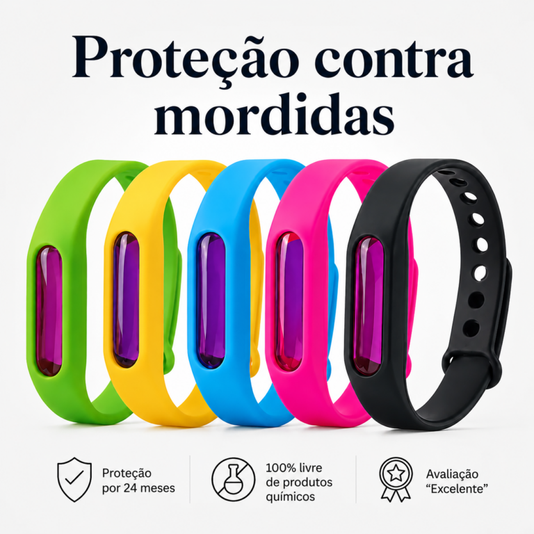 Solvix – Pulseira repelente de Mosquitos