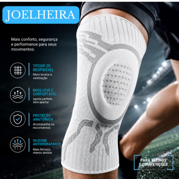 Joelheira Compressao Dor Joelho Academia - Joelheira De Compressão Para Dor No Joelho Academia Futebol Corrida
