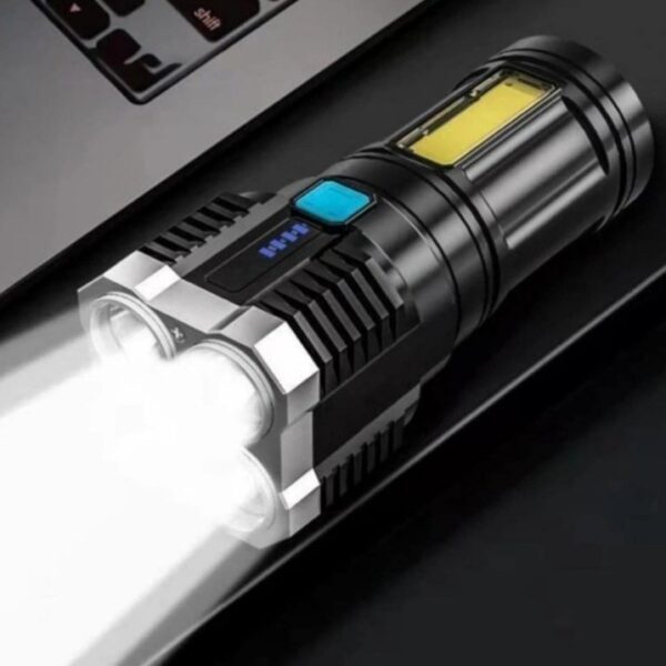 Lanterna Forte Mundo Led Potente - Lanterna MAIS forte do mundo Led Potente 1500m 4 Recarregável Usb Ultra Brilhante…