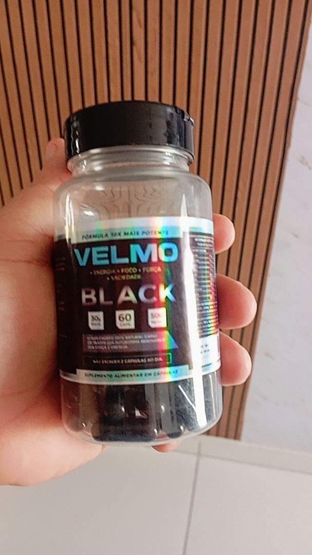 Velmo Black Capsulas Energia Forca - Velmo Black Capsulas Mais Energia e Força!